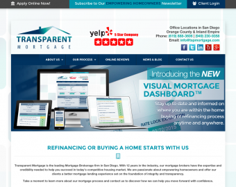 Transparent Mortgage | LoudMouth Strategies Client